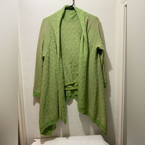 NWT Tricot Chic Womens Cardigan Size 8 Green Open Front...